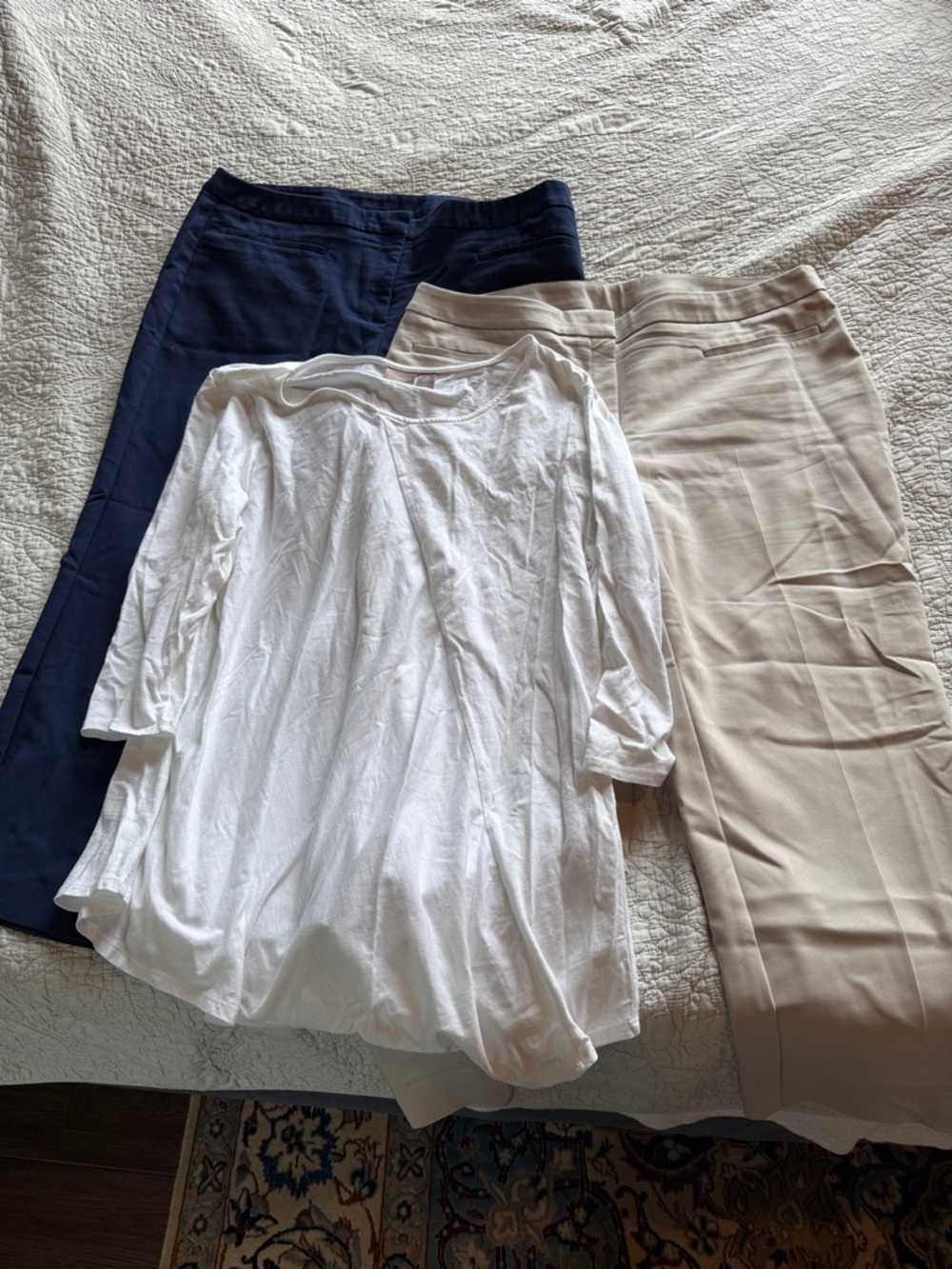 LOT of 3 Chico's Size 3 / XL Essential Trousers & 3/4 Sleeve Tunic Top